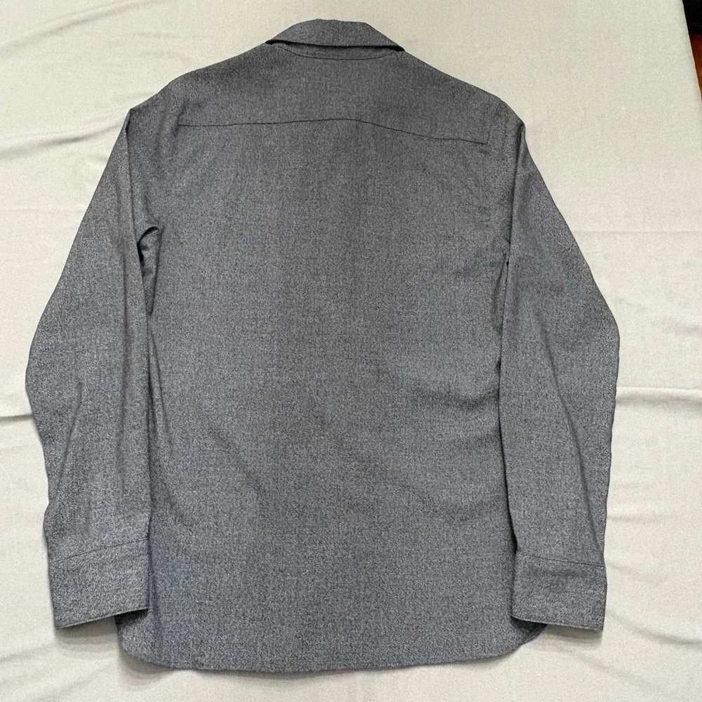 BYLT Premium Basics Vista Long Sleeve Button Down Shirt Gray Heather Mens Small